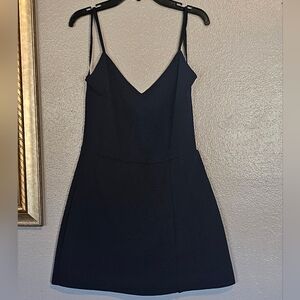 Papaya Midnight Blue Mini Dress with Strappy Design